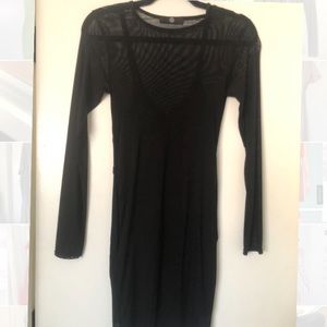 Black mesh dress